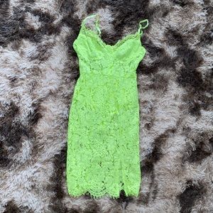Lime Green Fashion Nova Dress
